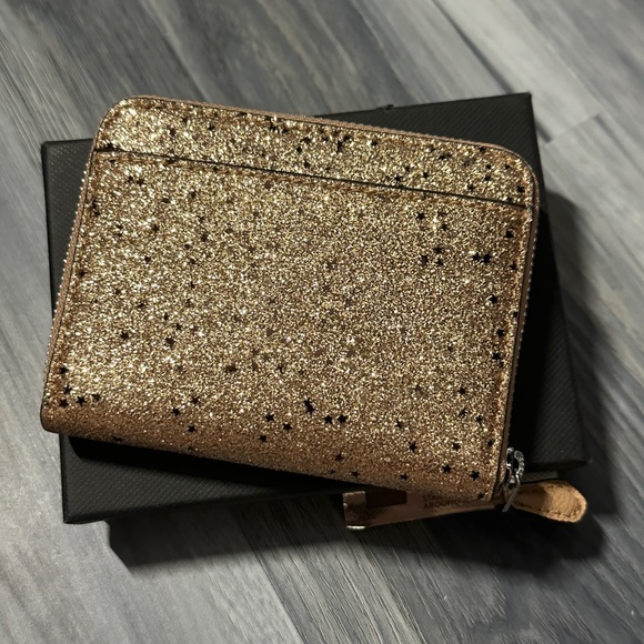 Coach Gold Glitter & Stars Wallet - Picture 2 of 6